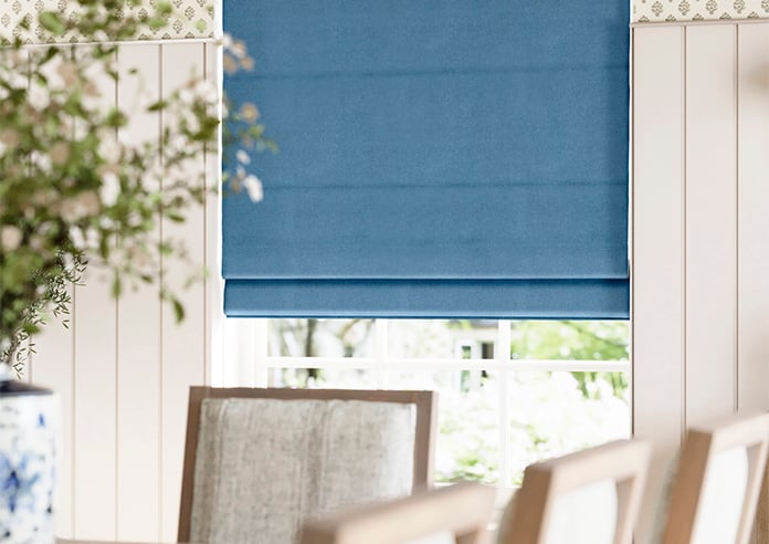 Ashbourne (Blackout), Caspian Blue - Roman Blind - Image 5